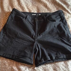 Old Navy Black Jean Shorts Classic Style